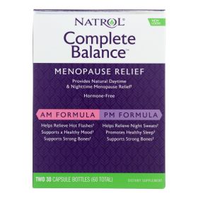 Natrol Complete Balance For Menopause Am - Pm - 60 Capsules