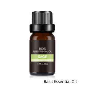 Organic Essential Oils Set Top Sale  Natural Therapeutic Grade Aromatherapy Oil Gift Kit For Diffuser (Option: Basil Essential Oil)