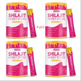 Strawberry Honey Sticks 20ct Shilajit, Shatavari  Saffron  Female Hormone  Energy Support (Option: Picture color-4PCS)