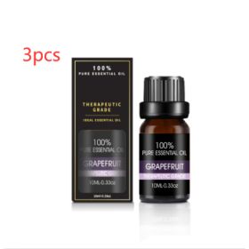 Organic Essential Oils Set Top Sale  Natural Therapeutic Grade Aromatherapy Oil Gift Kit For Diffuser (Option: Grapefruit essential oil3pcs)